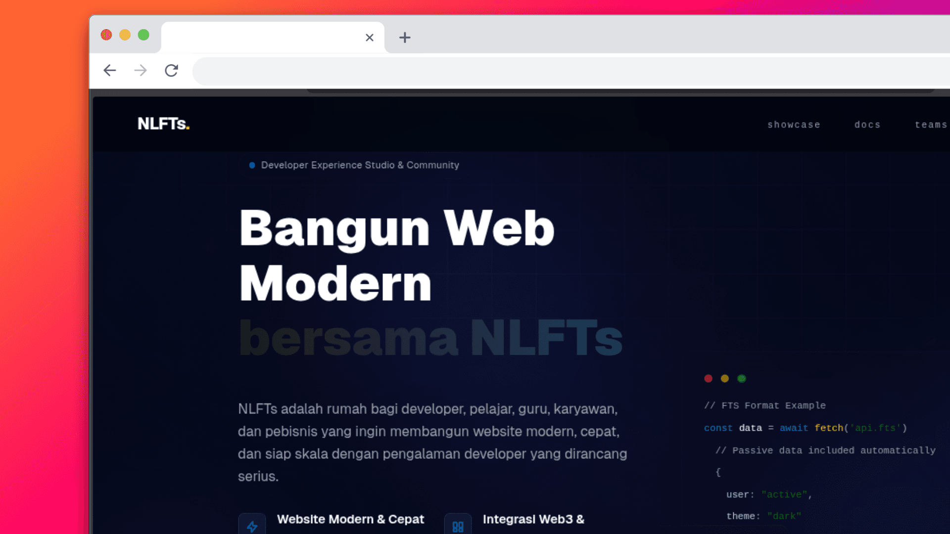 NLFTs Company | Present yourself for DX to all Developers