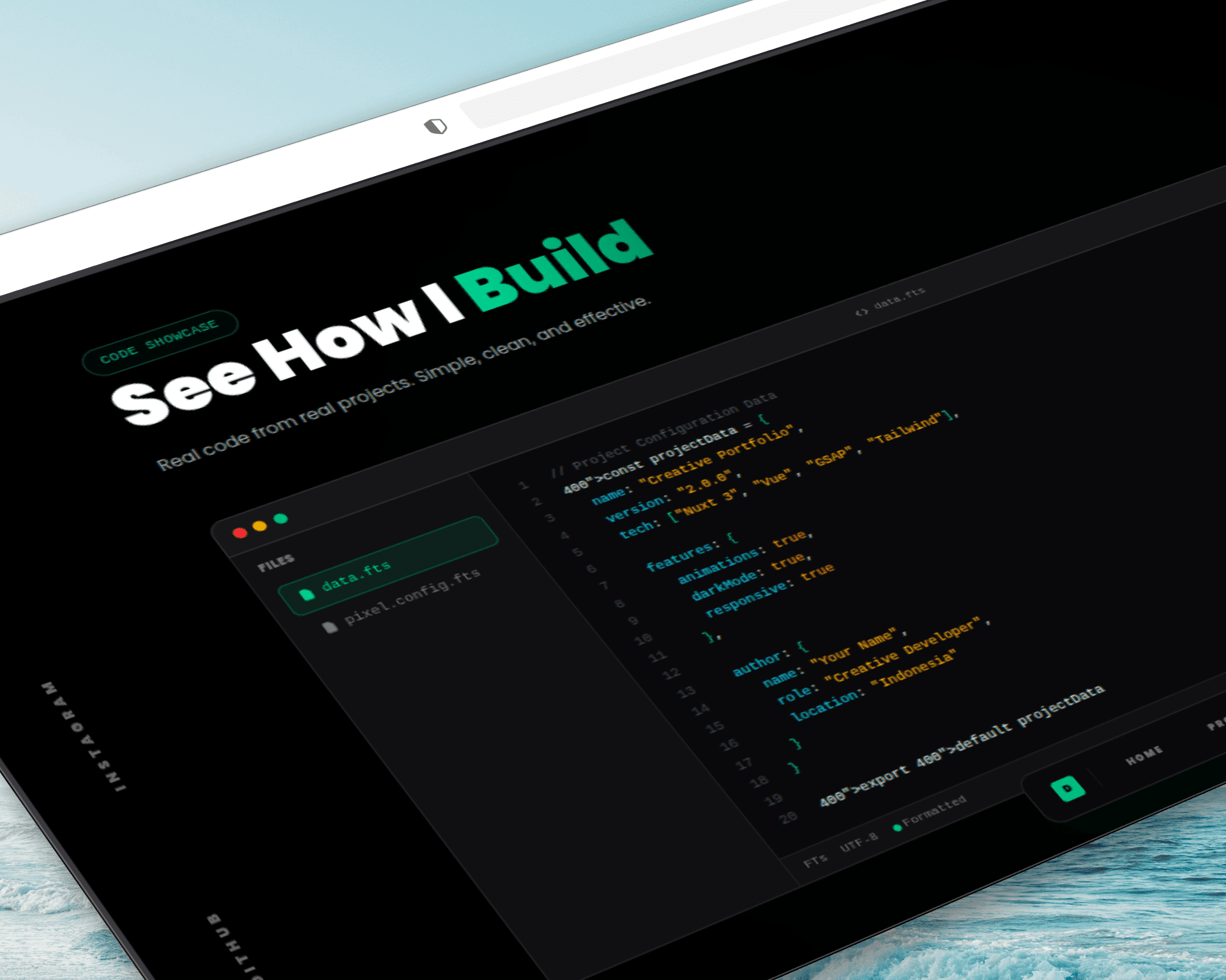 Nuxt.js high-performance web application